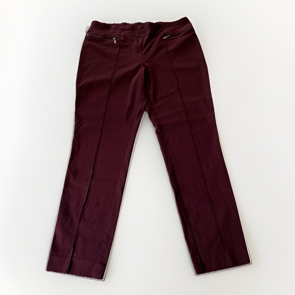 3/$25 Sale! Style & Co Women's Pull-On Pants XL Dark Purple Stretchy Pockets